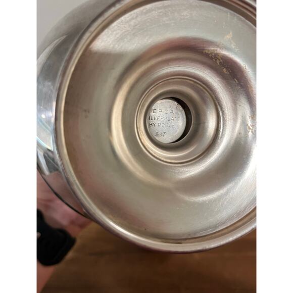 Poole EPCA Silverplate Punch Set 6pc #834 #837 Bowl Cups Swizzle Stick Vtg MCM - Picture 7 of 13